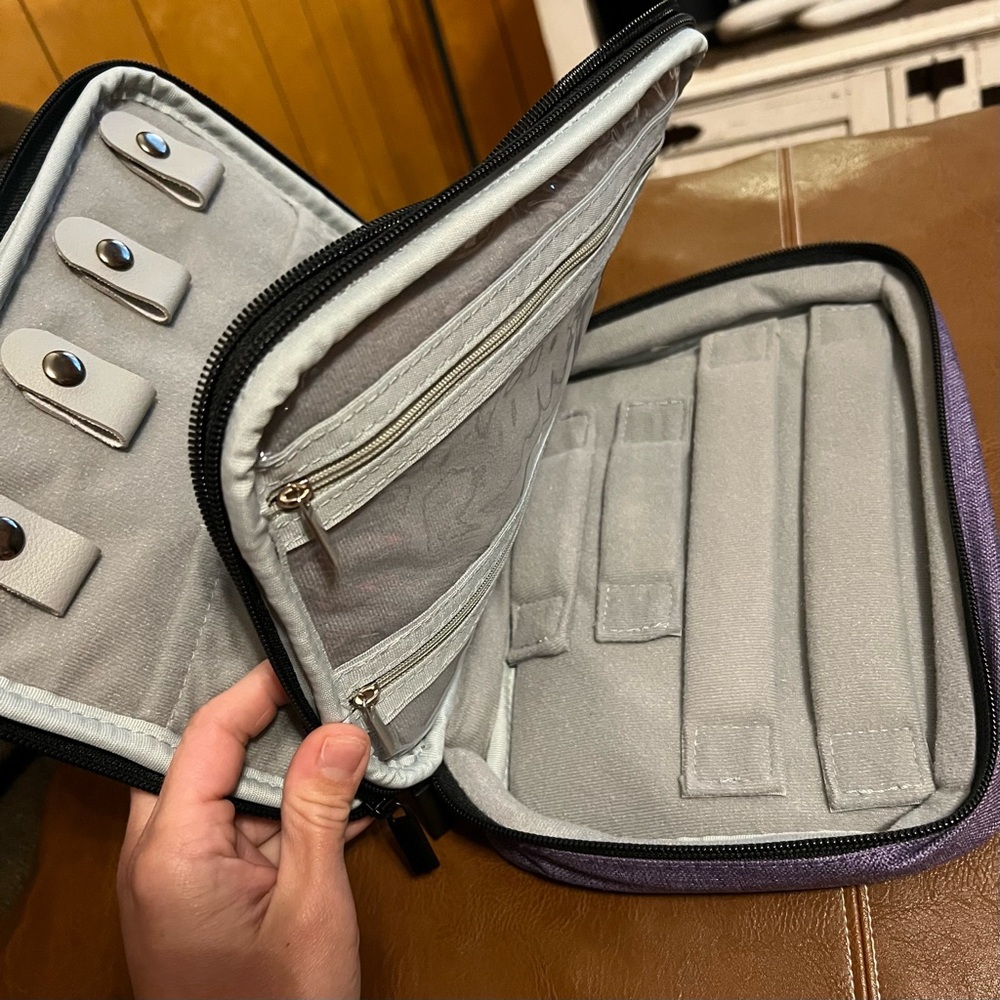 Jewelry Travel Bag with Structured Compartments